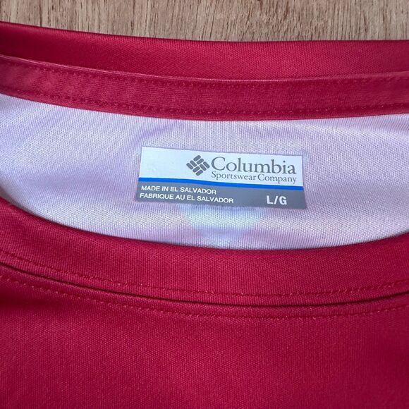 Columbia PFG Red Omni-Shade LS Fishing Shirt USA Flag Fish Graphic Men’s L - Picture 5 of 5